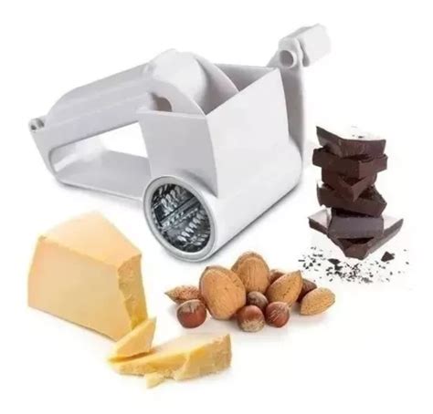 Rallador De Queso Manual Rotativo Vegetales Acero Inoxidable MercadoLibre