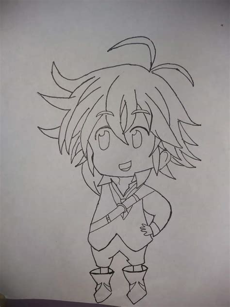 Dibujo De Meliodas A Digital Forma Chibi Nanatsu No Taizai Amino Amino