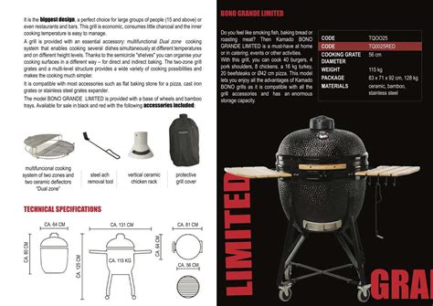 Kamado Bono Limited Grill Red