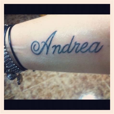 Andrea Name Tattoo