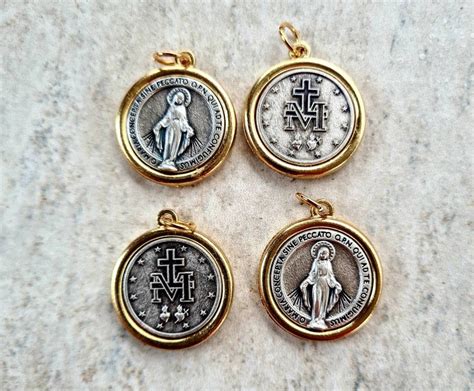 Wholesale Miraculous Medals Box Pcs Regina Sine Etsy