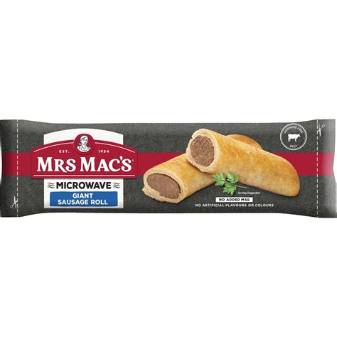 Calories In Mrs Macs Sausage Roll Microwave Calcount