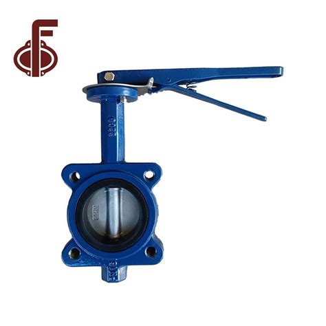 Pn Pn Ductile Cast Iron Lug Type Wafer Butterfly Valve With