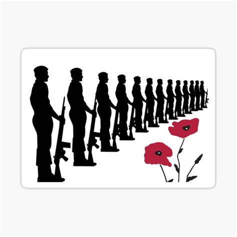 "Remembrance Day Soldiers, Lest We Forget" Sticker for Sale by ...