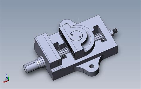 平口钳装配体 SOLIDWORKS 2014 模型图纸免费下载 懒石网