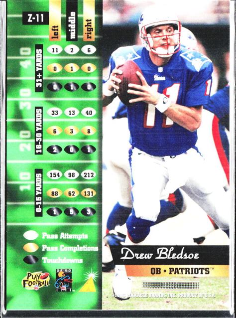 Zenith Z Drew Bledsoe Ex Ebay