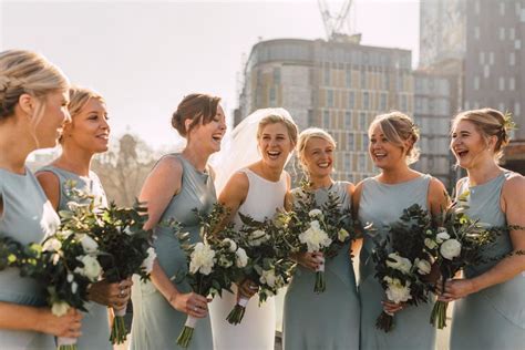 Greenery Wedding At The Harbour Church In Portsmouth With Pronovias