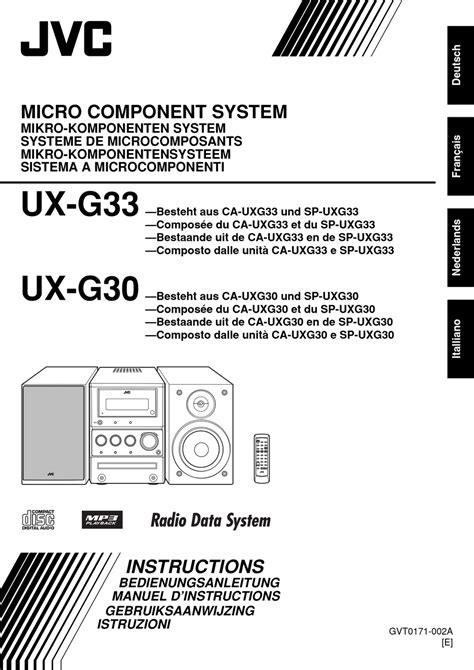 Jvc Ux G30 Instructions Manual Pdf Download Manualslib