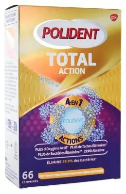 Total Action Nettoyant En Pour Appareils Dentaires Polident