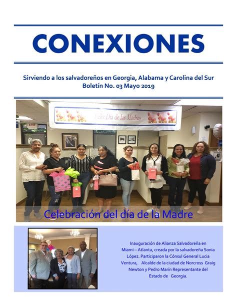 18 Conexiones Mayo 2019 By Consulado General De El Salvador En Atlanta