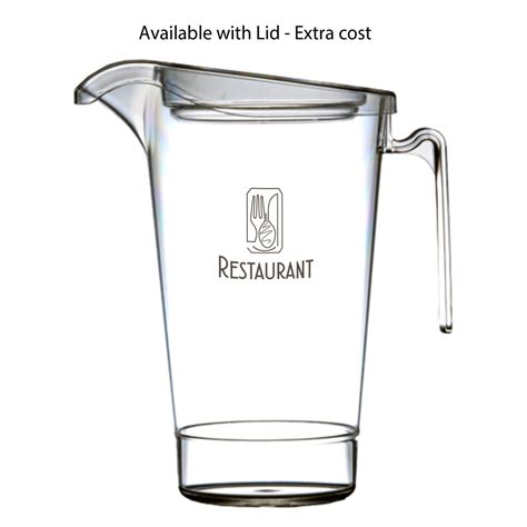 Stackable Plastic Jug 2 25 Litre 4 Pint Promo Catering