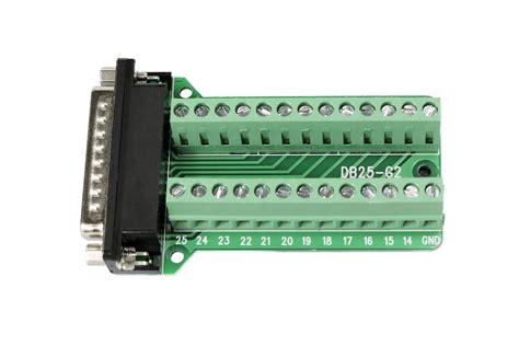 Twinkle Bay DB25 Male Connector Breakout Board RS232 Serial To DSUB