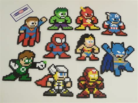 Superhero Perler Bead Christmas Ornament Nintendo By Lightercases