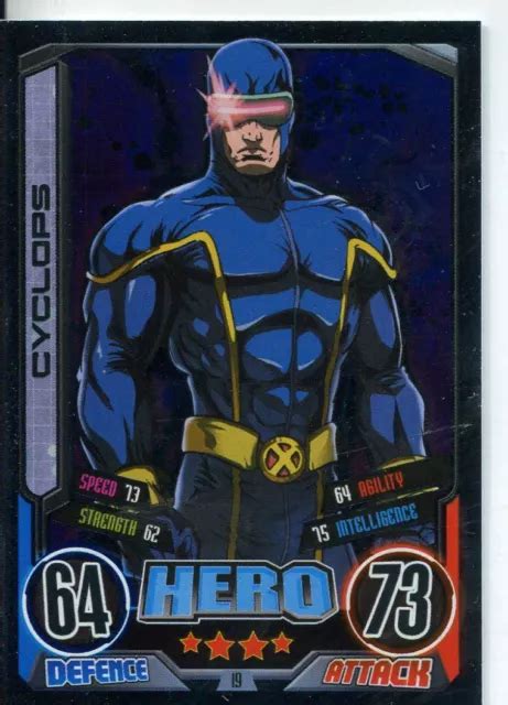 Marvel Hero Attax Series 2 Foil Base Card 19 Cyclops £119 Picclick Uk