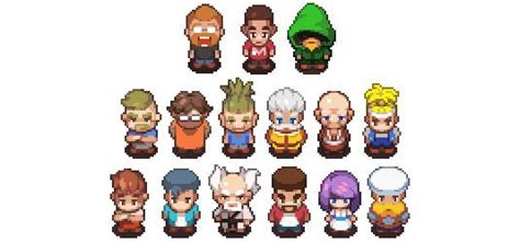 Personagens Pixel Alfabeto Fotos Jogos Pixel Art