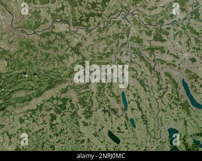 Aargau Canton Of Switzerland High Resolution Satellite Map Locations