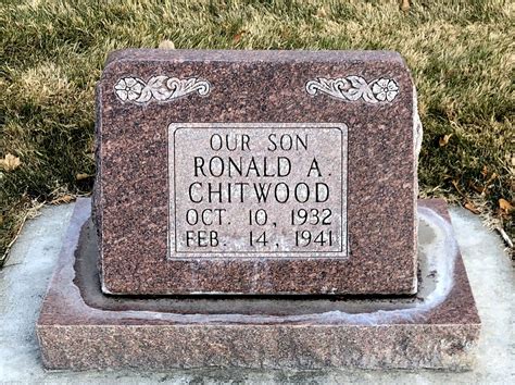 Ronald Arthur Chitwood 1932 1941 Find A Grave Memorial