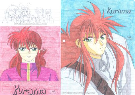 yu yu hakusho fanart  kurama  krystlekmy  deviantart