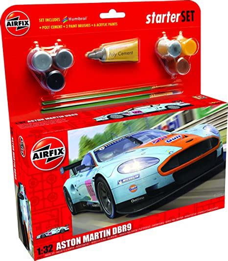 Airfix A50110 Aston Martin Dbr9 Gulf 132 Scale Car Category 3 T Set