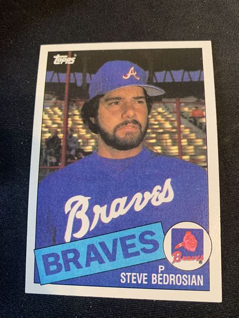 Topps Baseball Card Steve Bedrosian Atlanta Braves Nmmt Free