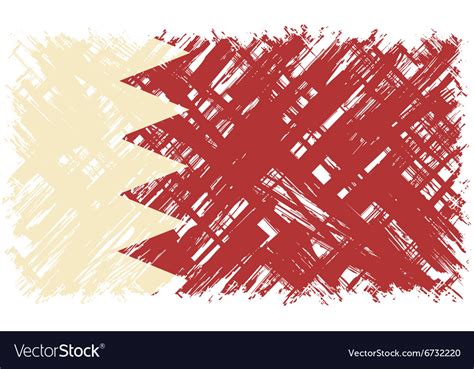 Bahraini grunge flag Royalty Free Vector Image