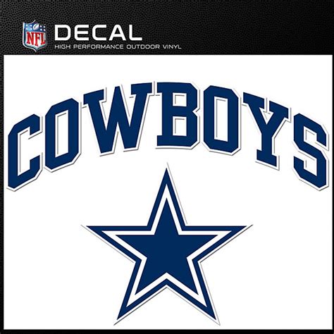 Dallas Cowboys Arched Decal | Automotive | Accessories | Cowboys ...