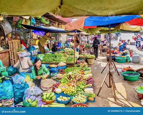 The Public Market In Battambang Cambodia Editorial Photo Image Of