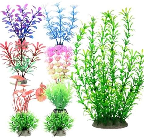 Rjmbmup Fish Tank Decorationsartificial Plastic Plants Aquarium