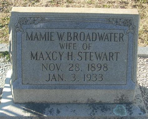 Mamie W Broadwater Stewart 1898 1933 Find A Grave Memorial