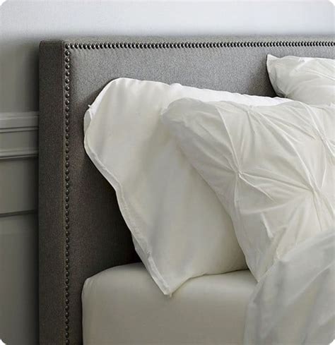 Upholstered Headboard with Nailhead Trim - KnockOffDecor.com