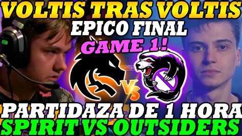 Team Spirit Vs Outsiders [game 1] Bo3 Partidaza De 1h Votis Tras