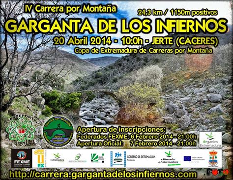 Iv Carrera Por Monta A Garganta De Los Infiernos Valle Cereza