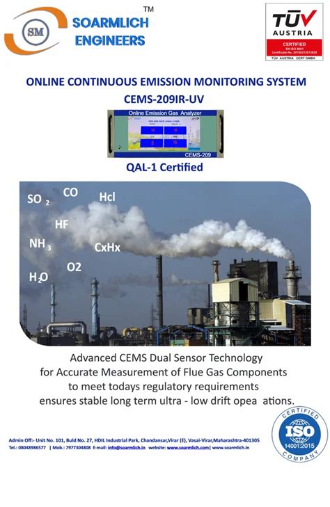 Emulsion High Gloss Online Continuous Emission Monitoring System At Rs