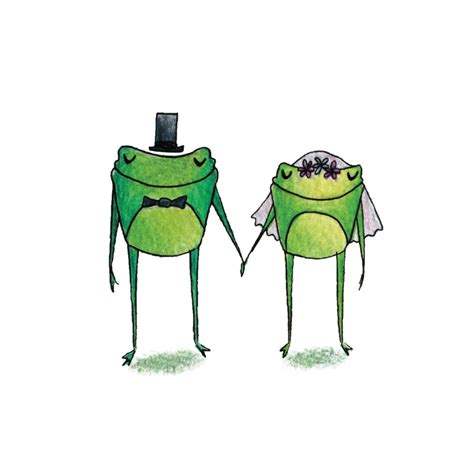 Married Frogs Valentinesengagementweddinganniversary Card Etsy