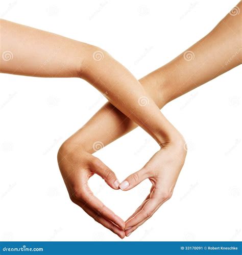 Two Hands Forming A Heart Stock Image Image Of Concept