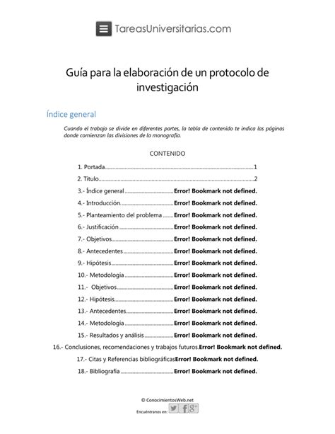 Guía para la elaboración de un protocolo de investigación Índice general