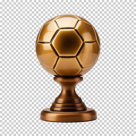 Premium PSD Gold Soccer Trophy Png Isolated On Transparent Background