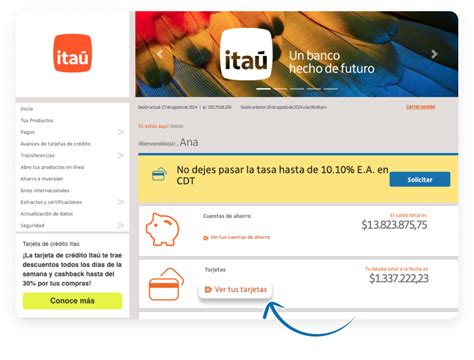 Tutorial Pagar Tarjeta De Crédito Itaú Desde La App Y El Portal Banco Itaú Colombia Banco Itaú