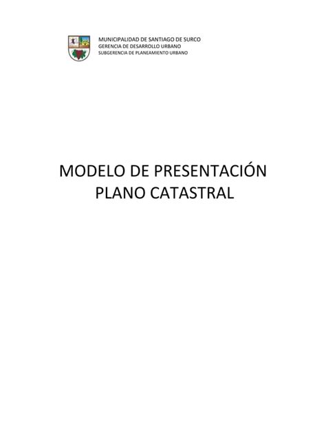 Plano Catastral PDF