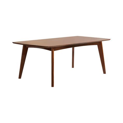 Benjara Modern Style Brown Wood 40 In 4 Legs Dining Table Seats 6