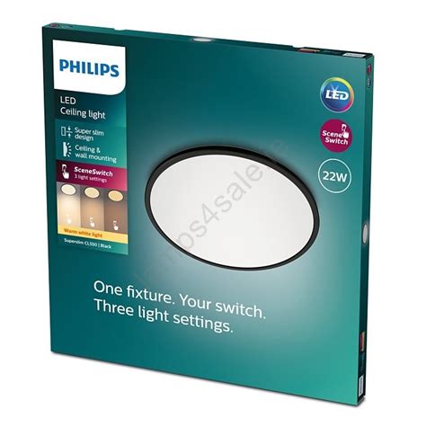 Philips Led Dimmable Ceiling Light Superslim Scene Switch Led W