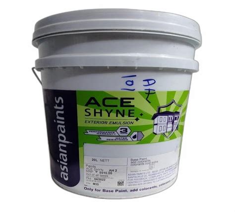 L Asian Paints Ace Shyne Exterior Emulsion At Rs Bucket