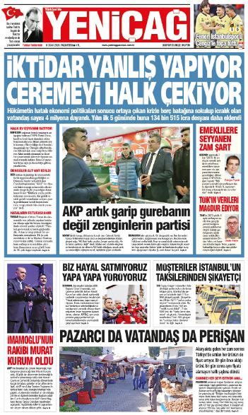 Yeniçağ Gazetesi nin 1 sayfası