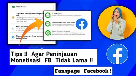 Tips Agar Monetisasi Facebook Tidak Lama Peninjauan YouTube