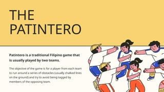 blue red yellow illustrative pe filipino traditional games