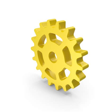 Yellow Gear Logo Icon 3d Object 2299129355 Shutterstock