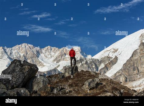 Hike in Himalayas Stock Photo - Alamy