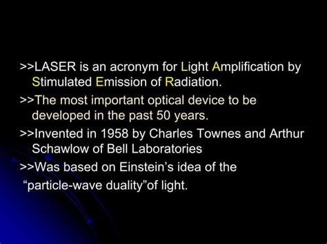 Lasers Basics Ppt