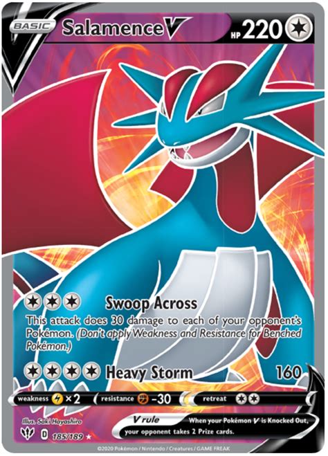 Salamence V Darkness Ablaze Pok Mon Karty