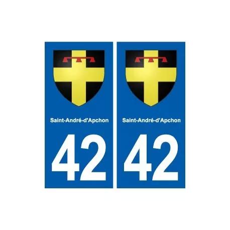 Saint Andr D Apchon Blason Ville Autocollant Plaque Stickers